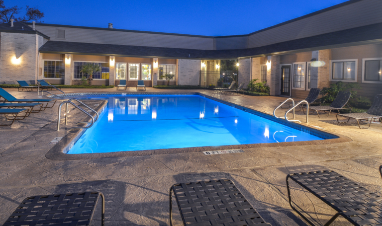 Canyon Point Pool Area in the evening